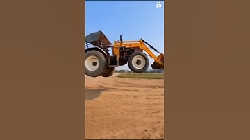 tractor flying #automobile_#automotiveedit_#aivfx#ai#aivideo#shortvideo #aiedits#jcb#bus