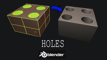 CUT HOLES in Objects in Blender in 1 minute