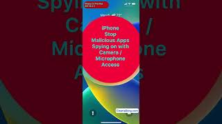 iPhone Green Dot/Orange Dot - Stop malicious apps spying on using camera/microphone access #shorts screenshot 3