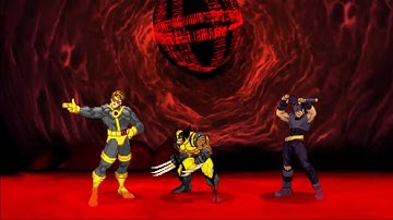 Marvel vs Capcom 2: Hayato, Cyclops, and Wolverine arcade playthrough
