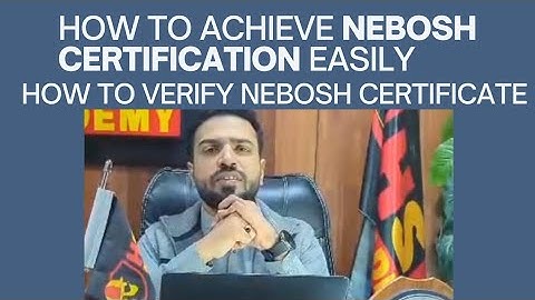 how to verify nebosh international certificate from QR code| nebosh certificate ko kese check kren |