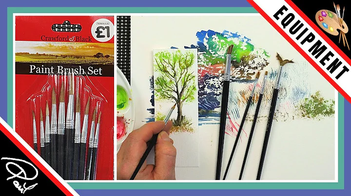 WATERCOLOR BRUSHES - How to Make 5 Really Cheap De...