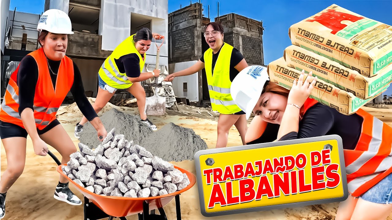 UN DÍA SIENDO ALBAÑILES👷 | ¿Quién lo hizo mejor?🤑