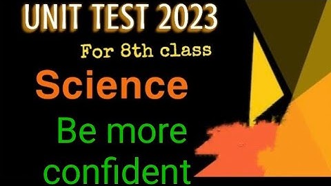 class 8 first unit test science question paper with answers