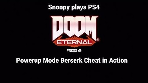 DOOM Eternal Powerup Mode Berserk Cheat in Action