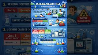 what is Residual solvent test #pharmalndustry #chromatography #education