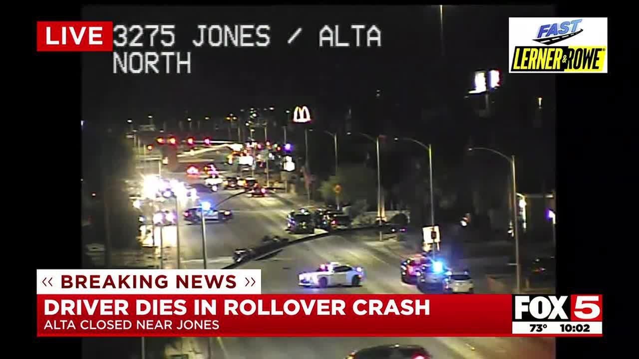 Driver dies in rollover crash - YouTube