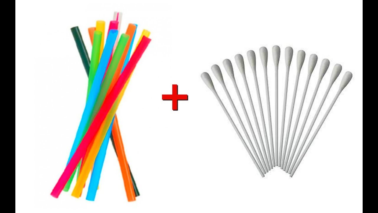 GUARDA COSA CREO CON CANNUCCE E COTTON FIOCK: riciclo creativo bellissimo e facilissimo! Arte per Te