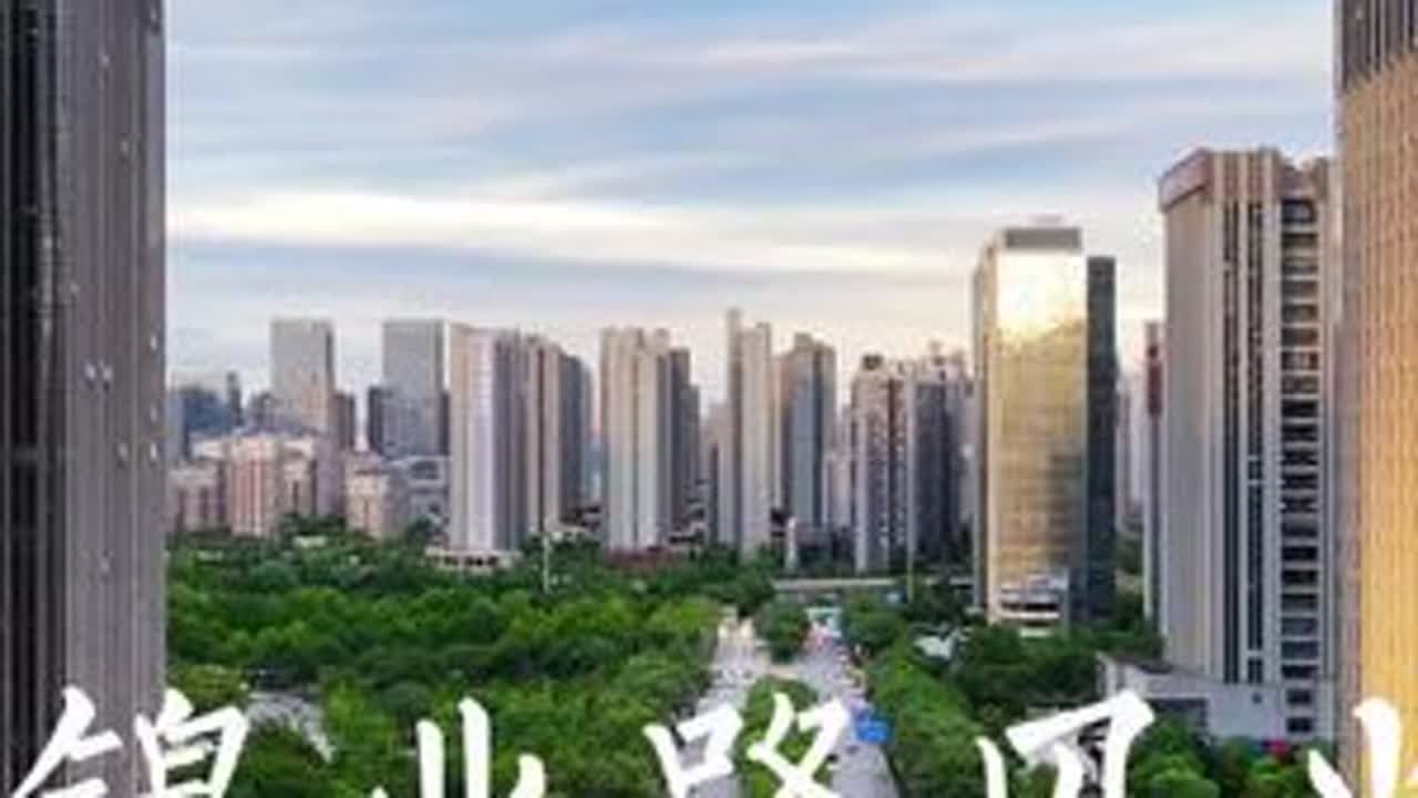 锦业路是西安市200米以上高楼最多的地方，包括第一高楼国瑞西安金融中心。