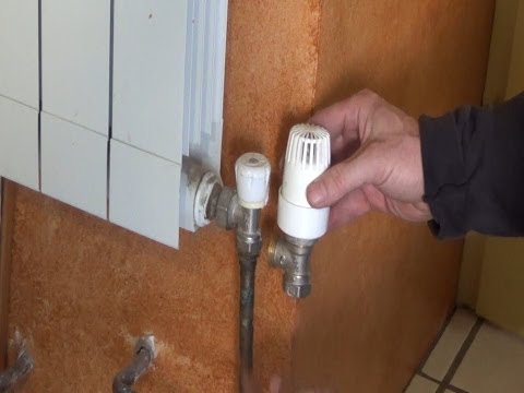 Remplacer un robinet manuel de radiateur par un robinet thermostatique