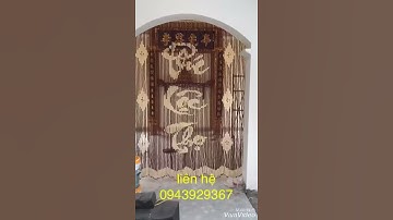 bộ rèm phúc lộc thọ phòng thờ lắp cho chị thành Thị trấn Phùng - Đan Phượng - Hà Nội