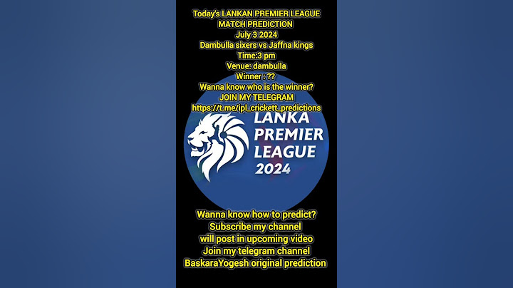 LPL 2024 | Dabulla Sixers vs Jaffna kings | who will win today's LPL match
