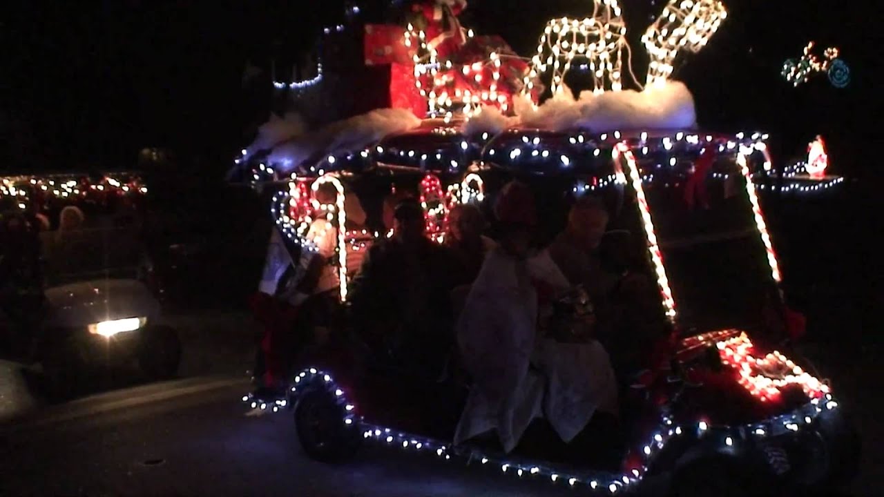 Ozona Golf Cart Parade Christmas 2010 only a few of the carts YouTube