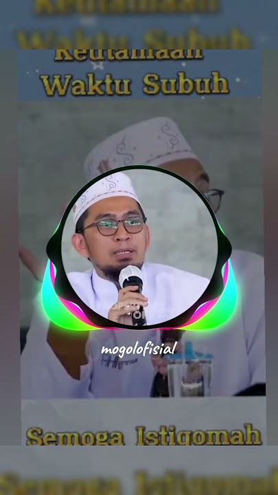 The importance of dawn prayer #ustadzadihidayat #mogolofisial