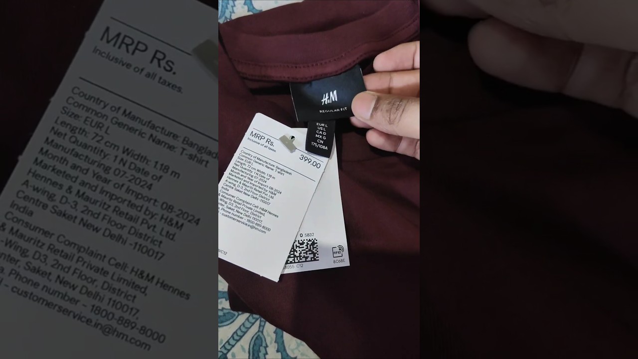 H&M Men regular fit crew T-shirt 