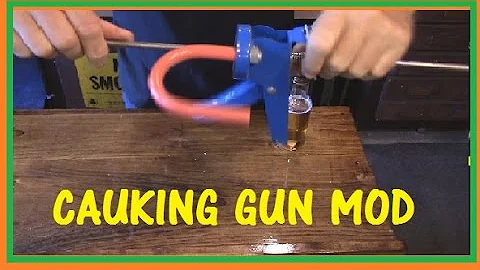 CAULKING GUN  MOD  - TURNS INTO A GAS/BRAKE PEDAL HOLDER