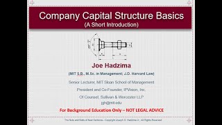 Capital Structure Basics   Short Introduction
