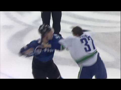 Canucks at Avs - Rick Rypien Vs Cody Mcleod - 11.1...