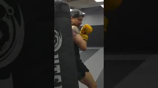 Training on MY NEW 300lb heavy bag from Outslayer‼️💥🥊
