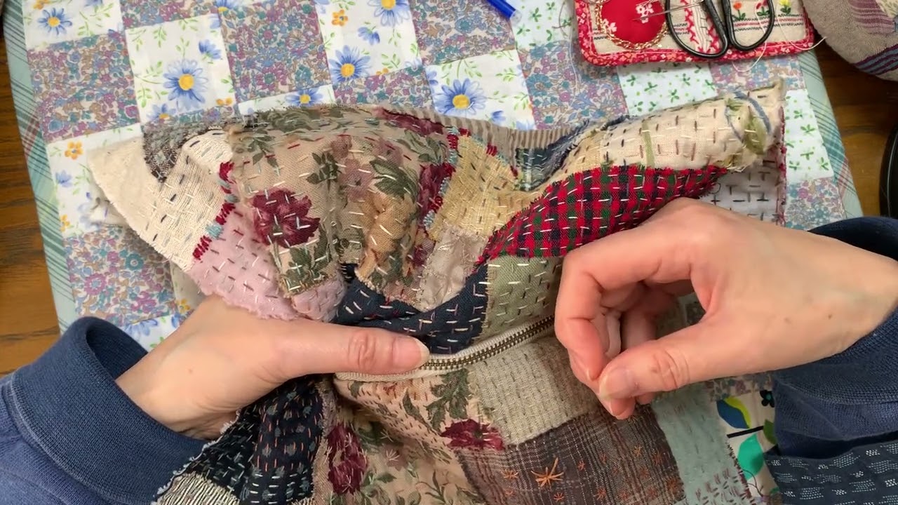 Slow-Stitch Bag ] Sewing / Real-Time / Assembly / Slow-Stitching