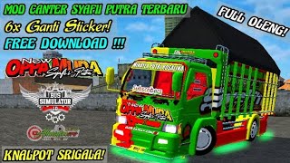 SHARE MOD TRUCK LIVERY NEW OPPA MUDA SYAFII PUTRA TERBARU_6X GANTI STICKER_FREE MOD_BUSSID V3.3.2
