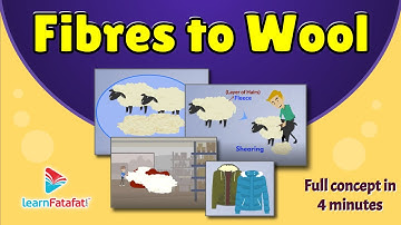 Class 7 Science Fibre to Fabrics - Fibres to Wool - LearnFatafat