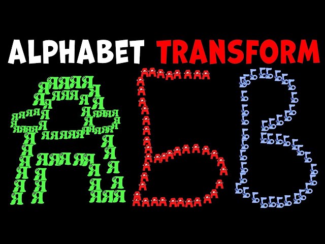 Russian alphabet lore transformed superhero