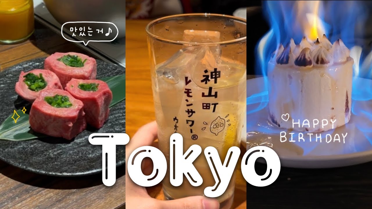 도쿄 2박3일 여행 브이로그🇯🇵 오레류시오라멘, 야끼니쿠29테라스, 카페레가토, 불타는케이크, 모토무라규카츠, 야키토리아 테루, 일본힙한사우나 코마에유♨️