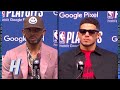 Chris Paul & Devin Booker Postgame Interview - Game 6 - Suns vs Pelicans | 2022 NBA Playoffs