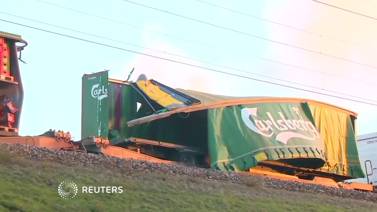 Six killed in Denmark train accident newspaper mockup