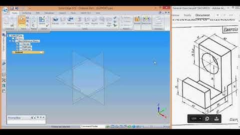 SOLID EDGE - 3D PART MODELLING OF CLAMP.