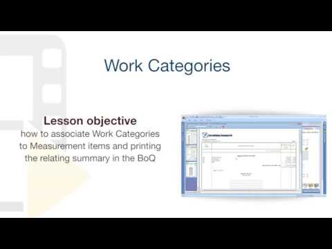 PriMus Tutorial - Work Categories - ACCA software - YouTube