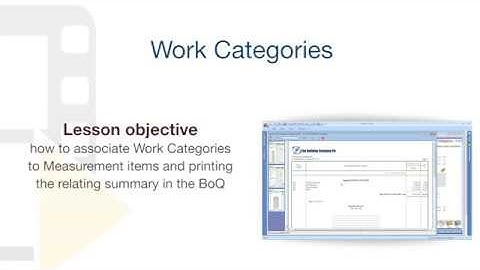 PriMus Tutorial - Work Categories - ACCA software