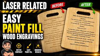 Easy Paint Fill Wood Engravings