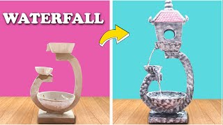 How to Make Amazing Beautiful Waterfall Fountain Water Fountain