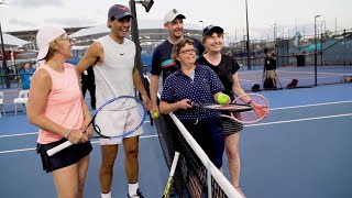 Brisbane locals get to rally with Rafa | Brisbane International 2019(, 2019-01-05T10:24:34.000Z)