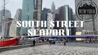 Manhattan Walking Tour, South Street Seaport New York City, Pier 17 Waterway