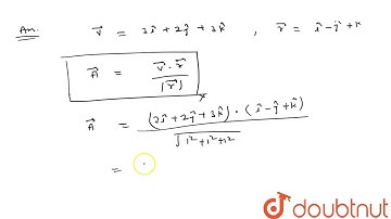 The velocity of a particle is vecv=3hati+2hatj+3hatk.Find the vector component of the velocity a...