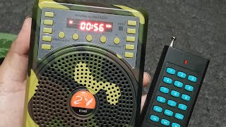 Special speakers for hunting, clear and clean sound to attract birds and other animals