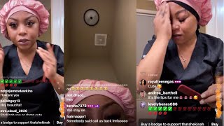 SHEKINAH  ON INSTAGRAM LIVE | ON THE TOILET