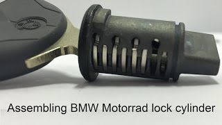Assembling a BMW Motorrad lock cylinder