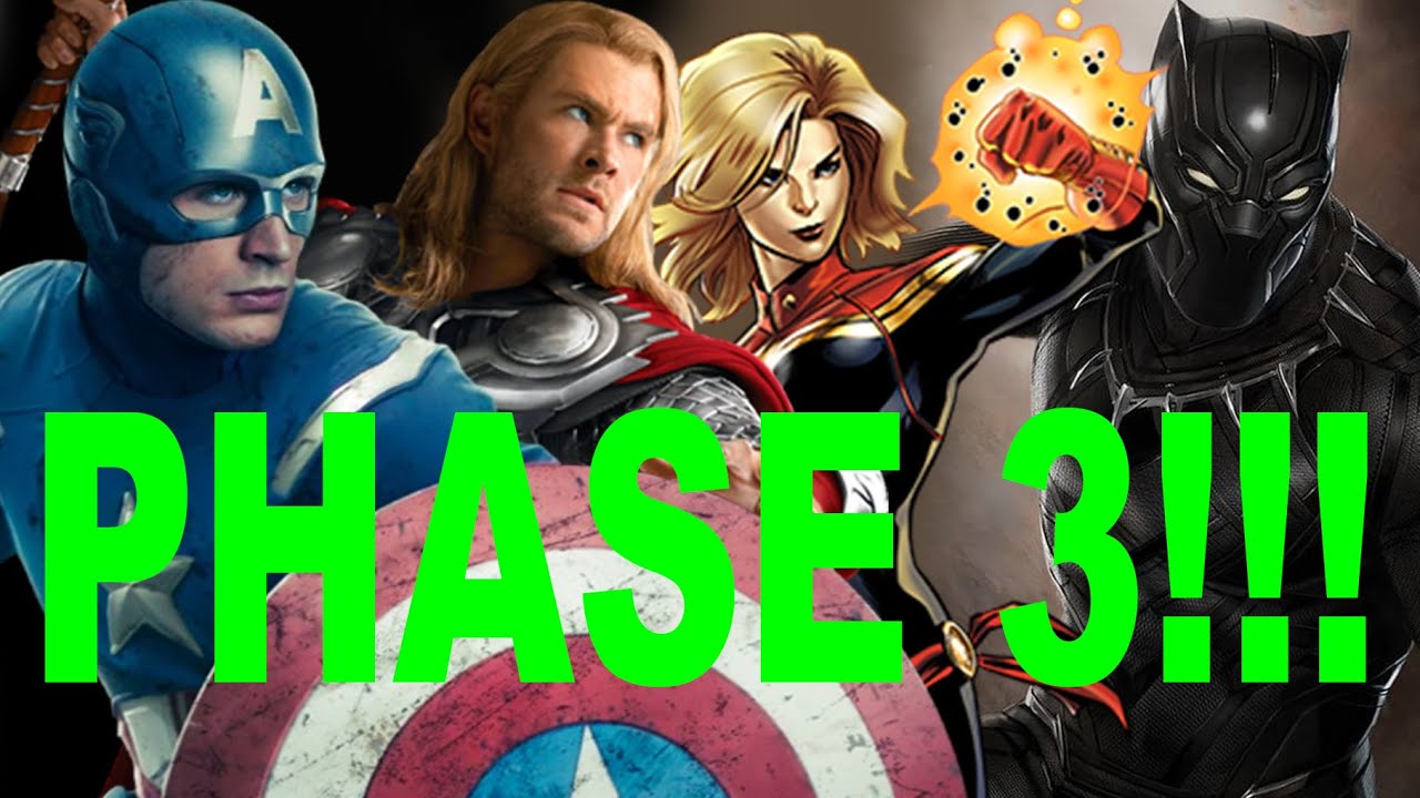 Marvel Phase 3 Movies Announced! - Black Panther, Captain Marvel, Civil War and Infinity Gauntlet!