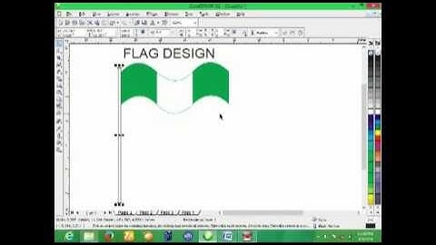 How to design a flag in corel draw