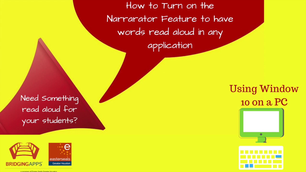 Let Your PC Read Text Aloud For You Using The Narrator Feature YouTube