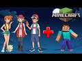 Ash  serena  misty had minecraft mode  all character minecraft mode viral ash pokemon misty