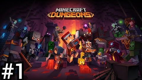 Minecraft Dungeons - Gameplay Walkthrough Part 1 - Squid Coast, Creeper Woods, and Creepy Crypt!