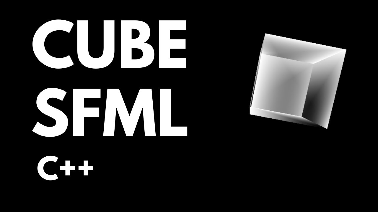Cube using perspective projection | SFML | C++ - YouTube