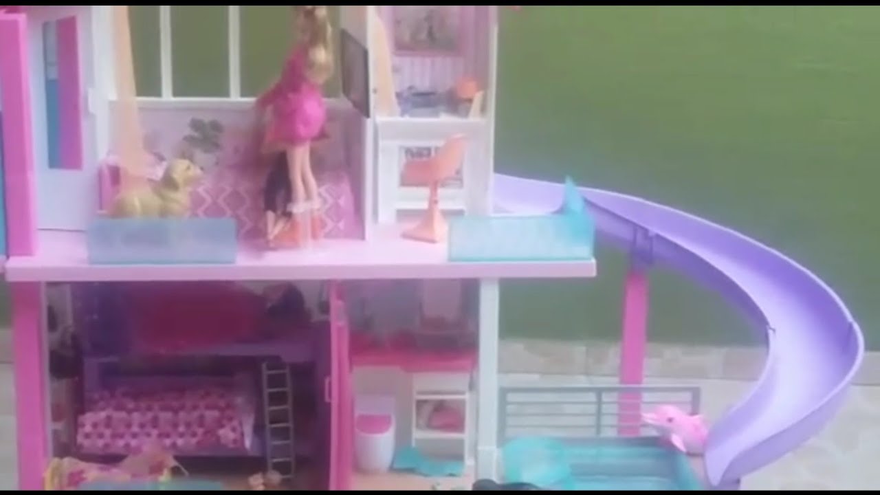 casa de barbie con tobogan
