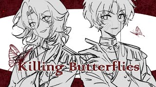 【countryhumans/法英/FraUK】Killing Butterflies Resimi