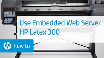 Using the Embedded Web Server (EWS) | HP Latex 300 Printer | HP